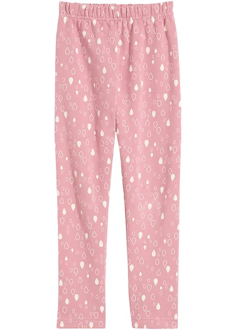 Kinder Thermoleggings in rosa von vorne - bonprix