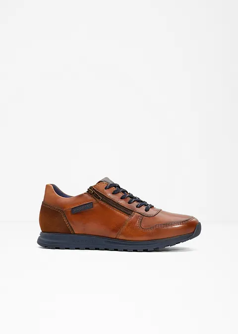 Bugatti Sneaker aus Leder in braun von vorne - Bugatti