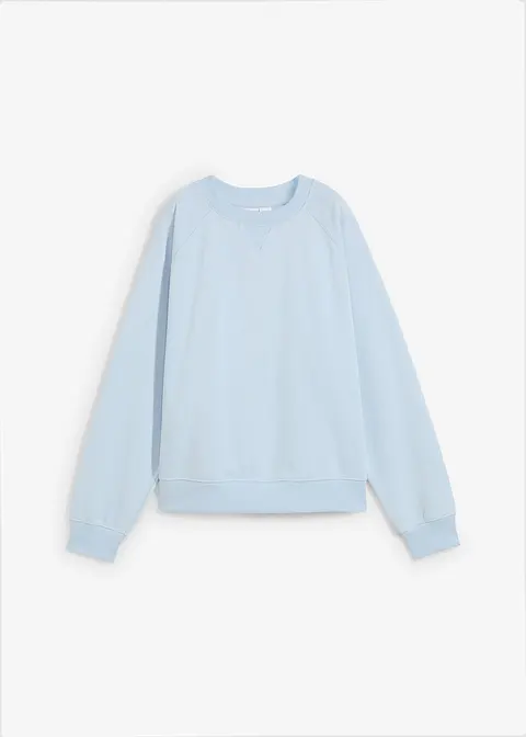 Essential Oversize-Sweatshirt in blau von vorne - bonprix