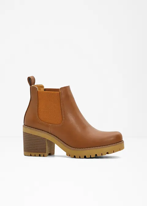 Chelsea Boot in braun von vorne - bonprix