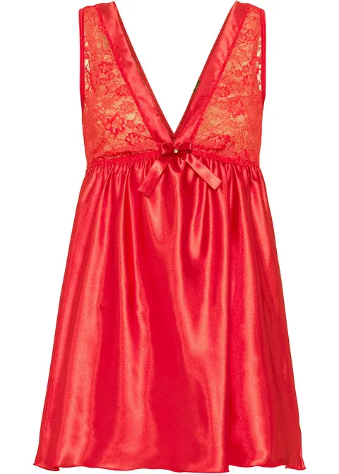 Satin-Babydoll in rot - VENUS