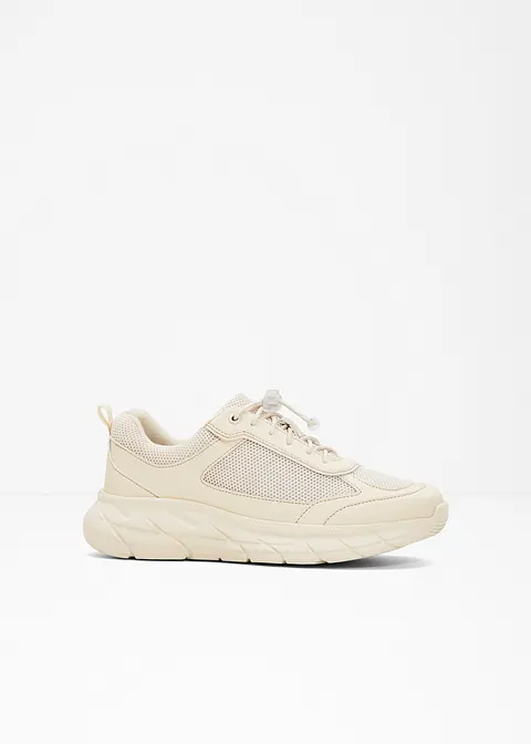 Sneaker in beige - bonprix