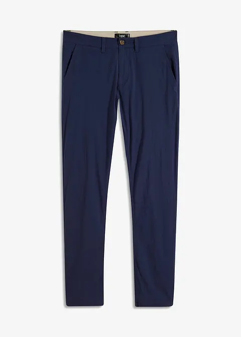 leichte Chino-Hose, Regular Fit in blau von vorne - bonprix