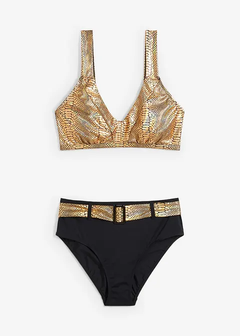 Bikini (2-tlg.Set) in schwarz von vorne - bonprix