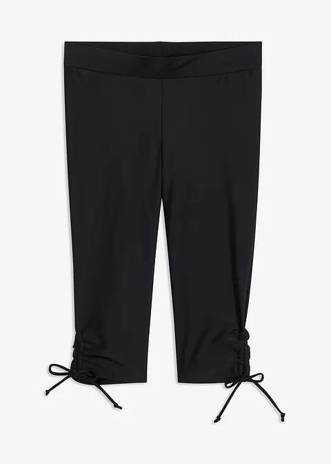 Badecaprihose in schwarz von vorne - bonprix