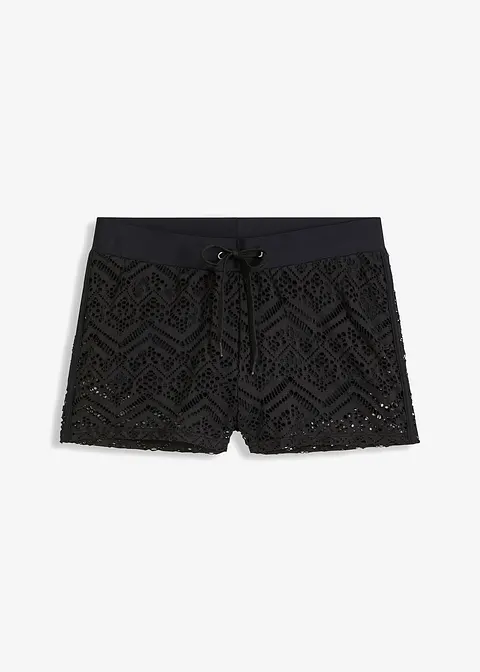 Badeshorts in schwarz von vorne - bonprix