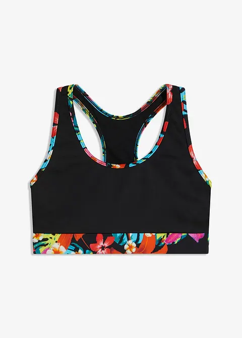 Bustier Bikini Oberteil in schwarz von vorne - bonprix