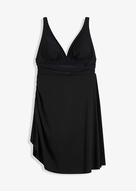 Badekleid in schwarz von vorne - bonprix