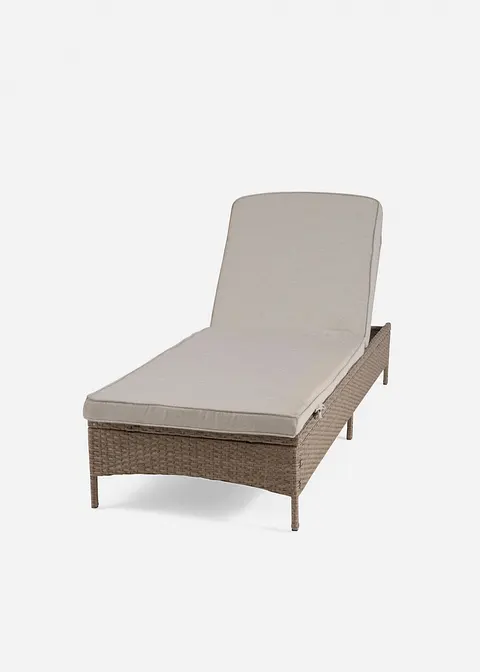 Gartenliege in grau von vorne - bonprix