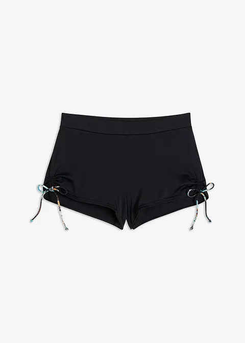 Badeshorts mit Innenslip in schwarz von vorne - bonprix