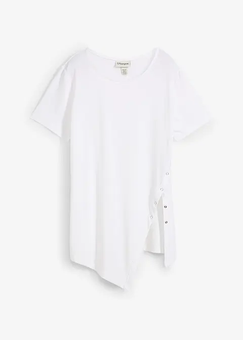 T-Shirt aus Jersey in weiß von vorne - bonprix