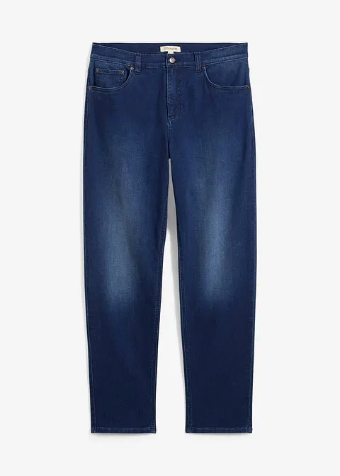 Classic Fit Power-Stretch-Jeans mit T-400 m. Komfortschnitt, Tapered in blau von vorne - bonprix