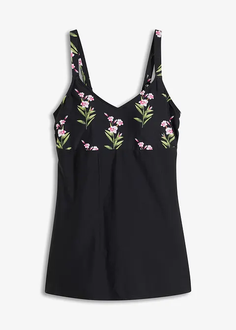 Badekleid in schwarz von vorne - bonprix
