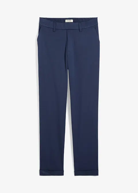 Chinohose aus Viskose-Mix in blau von vorne - bonprix