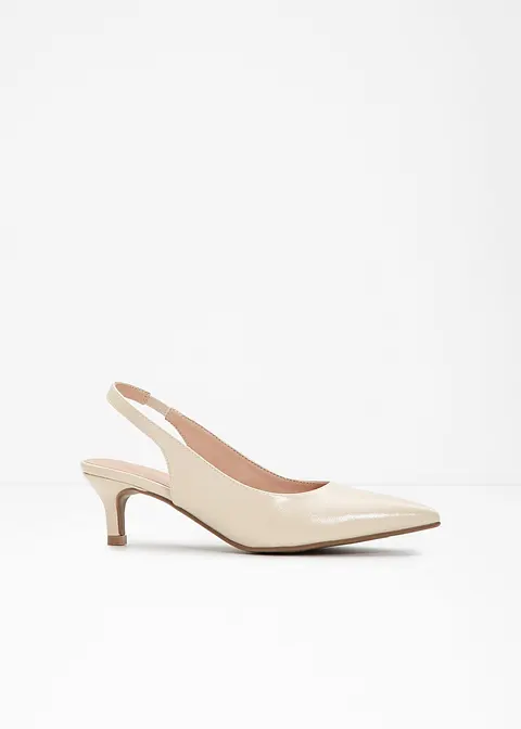 Sling Pumps in beige - bonprix