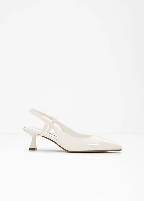 Sling Pumps in weiß - bonprix