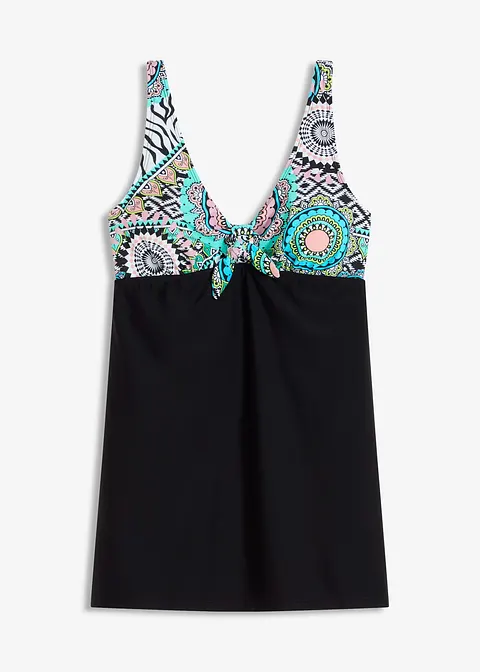 Badekleid in schwarz von vorne - bonprix