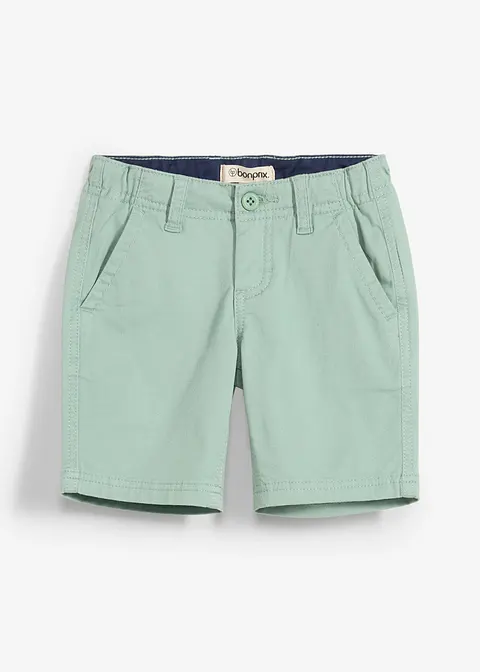 Chino-Bermuda, Regular Fit in grün von vorne - bonprix