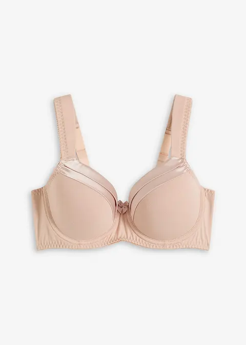 Schalen-BH mit Bügel mit Baumwolle in beige von vorne - bonprix