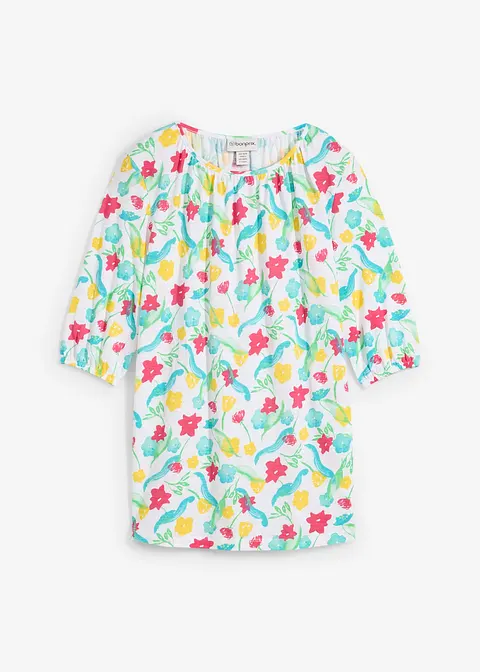 Shirt aus Bio-Baumwolle in weiß von vorne - bonprix