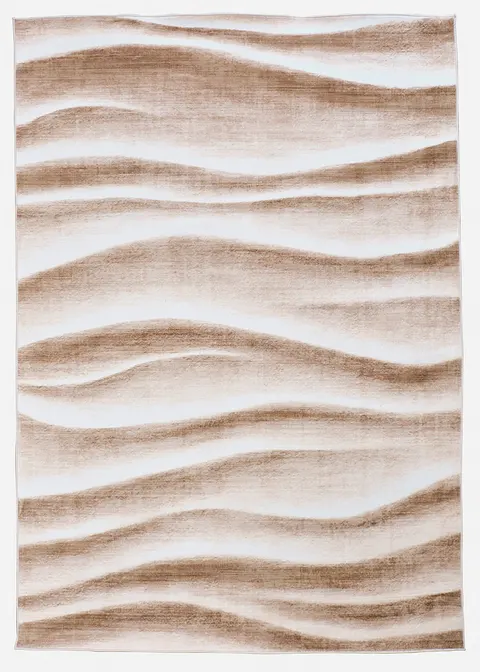 Teppich mit moderner Musterung in beige von vorne - bonprix