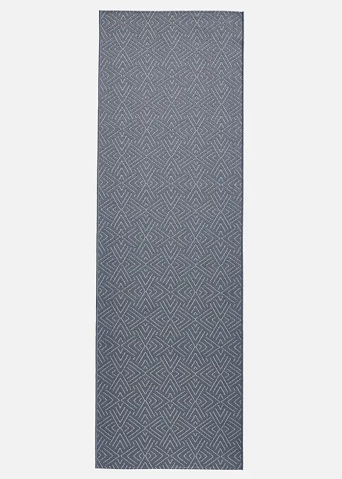 In- und Outdoor Teppich mit dezenter Struktur in blau - bonprix