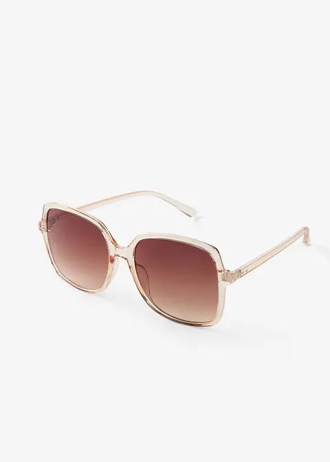 Sonnenbrille in beige von vorne - bonprix