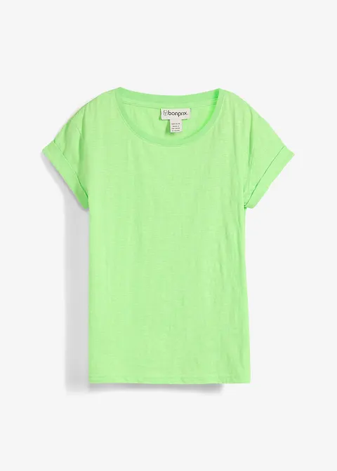 Boxy-Shirt in grün von vorne - bonprix
