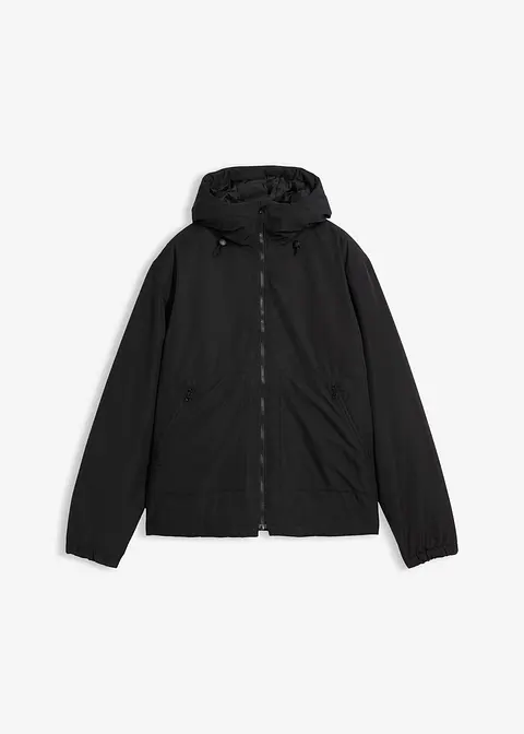 wasserdichte Funktions-Jacke in schwarz von vorne - bonprix