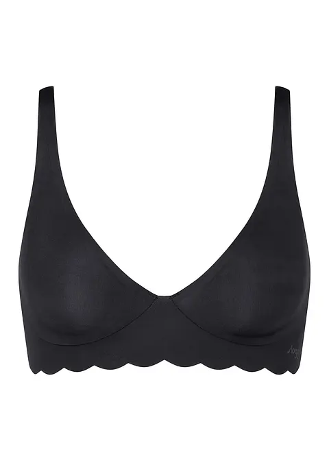 sloggi ZERO Microfibre 2.0 Soft Bra (2er Pack) in schwarz von vorne - Sloggi