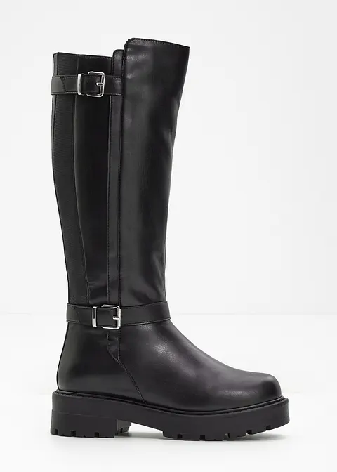 Plateau-Stiefel in schwarz - bonprix