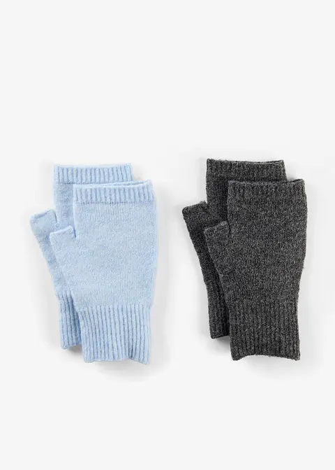 Armstulpen (2er Pack) in blau von vorne - bonprix