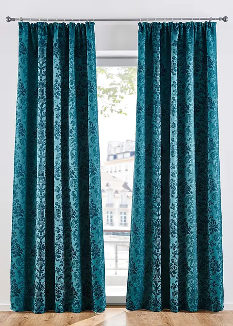 Abdunkelnder Vorhang, in vielen Größen (1er Pack) in petrol - bonprix