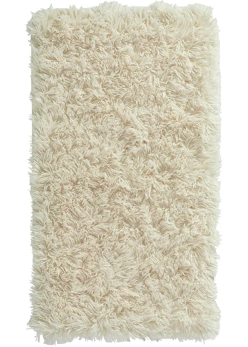 Memory Schaum Badematte mit Synthetik Fell in beige - bonprix