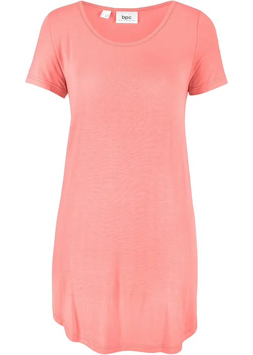 Longshirt aus softer Viskose in rosa von vorne - bonprix