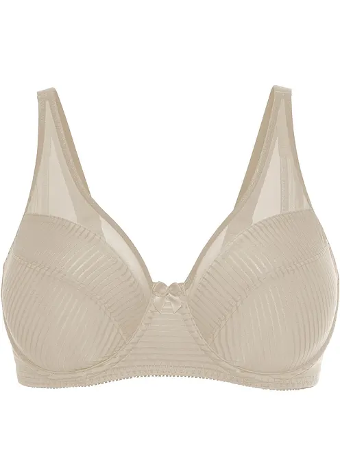 Minimizer-BH mit Mesh in beige von vorne - bonprix