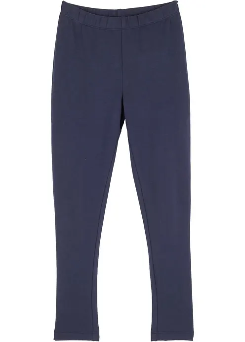 Thermo-Leggings in blau von vorne - bonprix