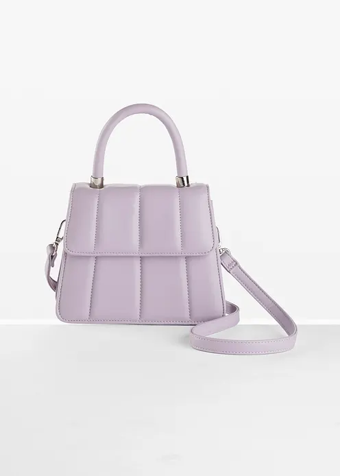 Modische Umhängetasche in Lederoptik lila Damen bonprix