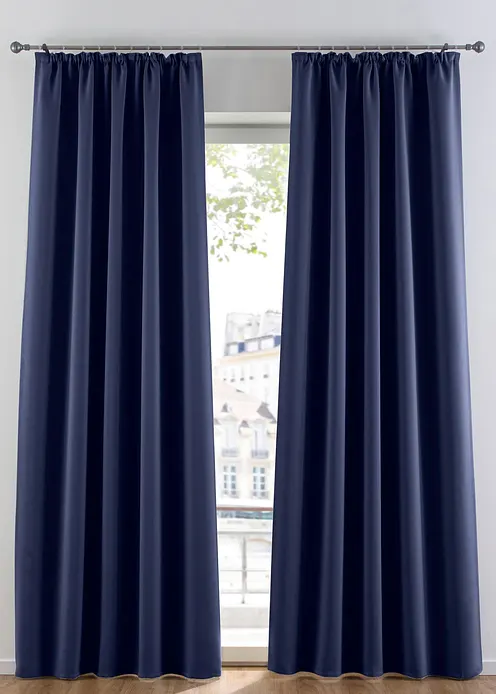 Abdunkelnder Vorhang, in vielen Größen (1er Pack) in blau - bonprix