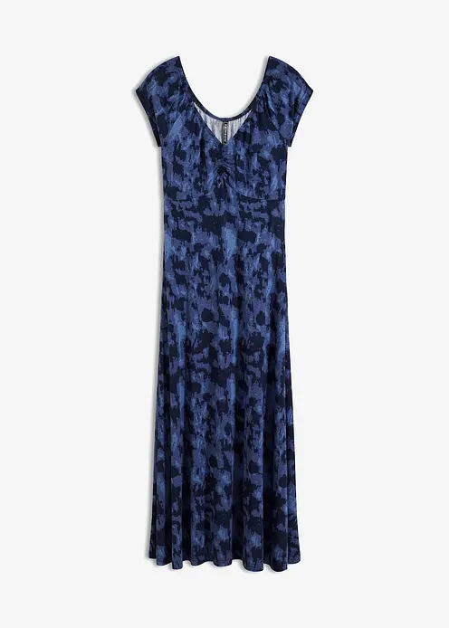 Midikleid mit Print in blau von vorne - bonprix