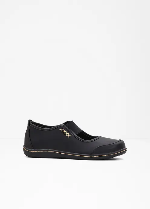 Mary-Janes in schwarz von vorne - bonprix
