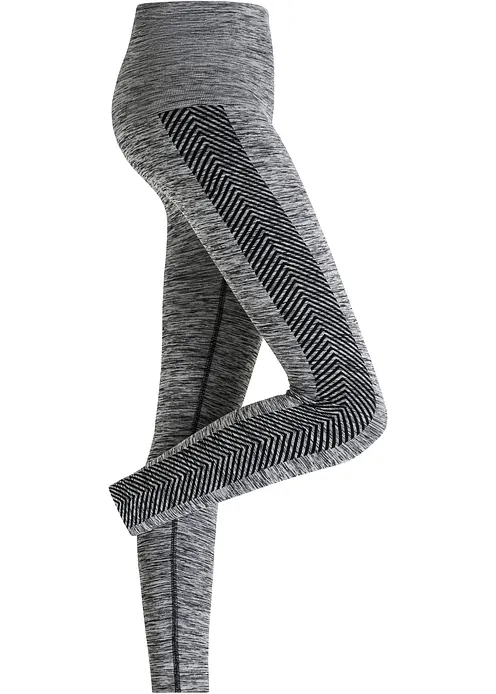 Shape Seamless Leggings mit Bauchweg-Effekt mit starker Formkraft in grau von vorne - bonprix