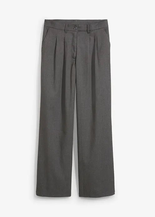Marlenehose in grau von vorne - bonprix