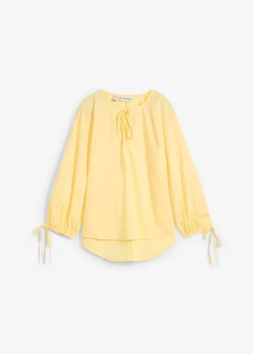 Tunikabluse mit Schleifen Details in gelb von vorne - bonprix