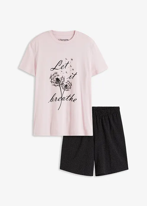 Shorty mit Radler in lila von vorne - bonprix