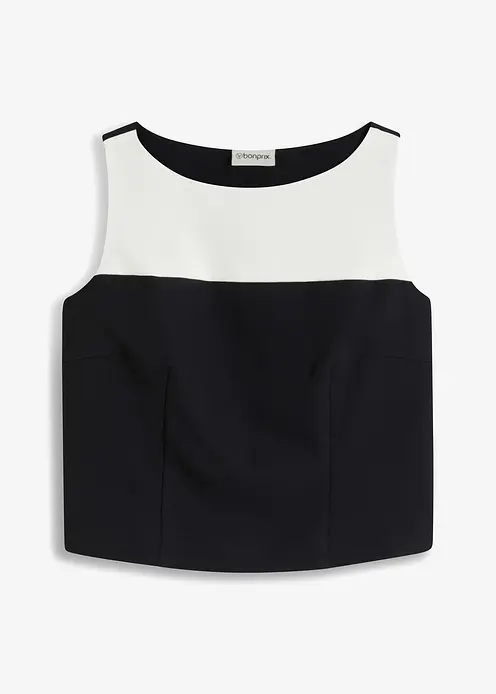 Top in schwarz von vorne - bonprix