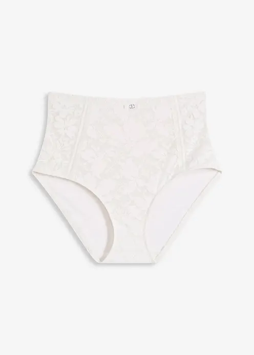 Medium Shape Slip mit Spitze in weiß von vorne - bonprix