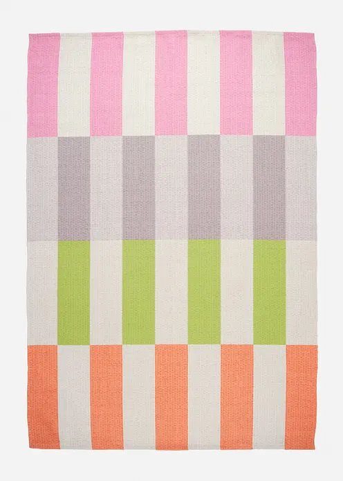 In-und Outdoor Teppich mit Streifenmotiv in bunt von vorne - bonprix