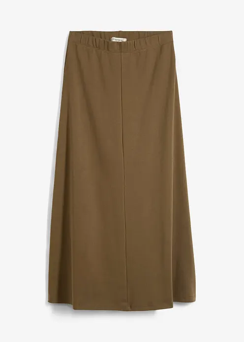 Sweatrock aus fester Interlock-Qualität in grün von vorne - bonprix