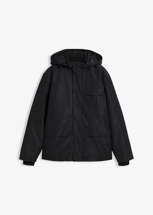 3 in 1 Parka in schwarz von vorne - bonprix